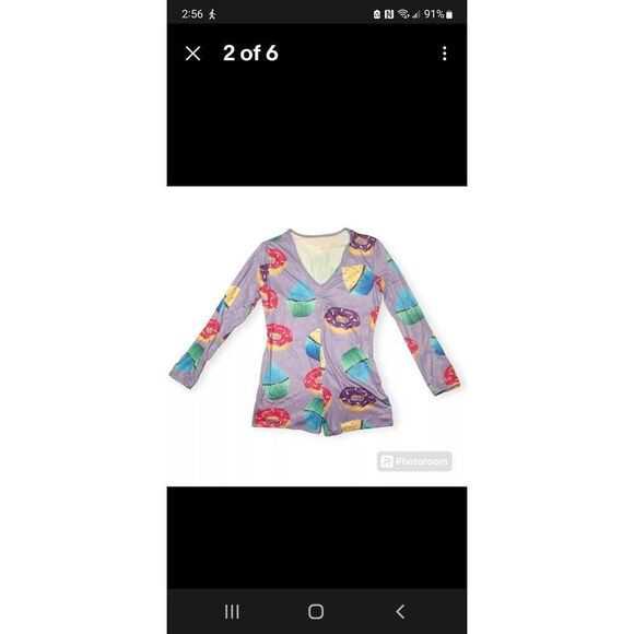 NWOT FYMNSI WOMENS SEXY SLEEP ROMPER - Picture 2 of 5